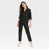 Women's Slim Fit Boyfriend Tailored Long Sleeve Button-Down Shirt - A New Day™ - 3 of 3