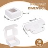 Unique Bargains Paper Party Favor Treats Candy Cookie Packaging with Clear Window Kraft Soap Boxes 16 Pcs - 2 of 4