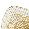 SEVOBAL Bathroom Vanity Mirrors Metal Starburst Wall Mirror with Round Glass Center Smooth Surface Robust and Safe, Gold, 27"*27"*2.4" - 3 of 4