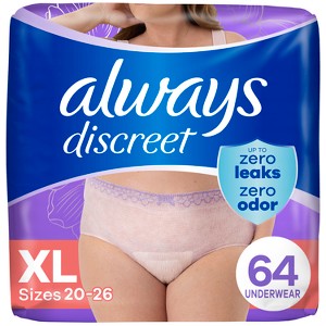 Always Discreet Adult Postpartum Incontinence Underwear for Women - Maximum Protection - 1 of 4