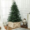 FURNIinspire Decorative Holiday Scene Props Wooden Christmas Tree Base Cover Collar Box, Xmas Decoration for Home Party, Beige, 23.7"*22.4"*14.6" - 2 of 4