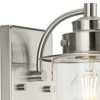 Progress Lighting Northlake 1-Light Brushed Nickel Vanity Light with Clear Glass Shade - 3 of 3