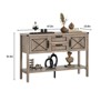Console Table, Sideboard Buffet Cabinet with Drawers and Bottom Shelf - 2 of 4