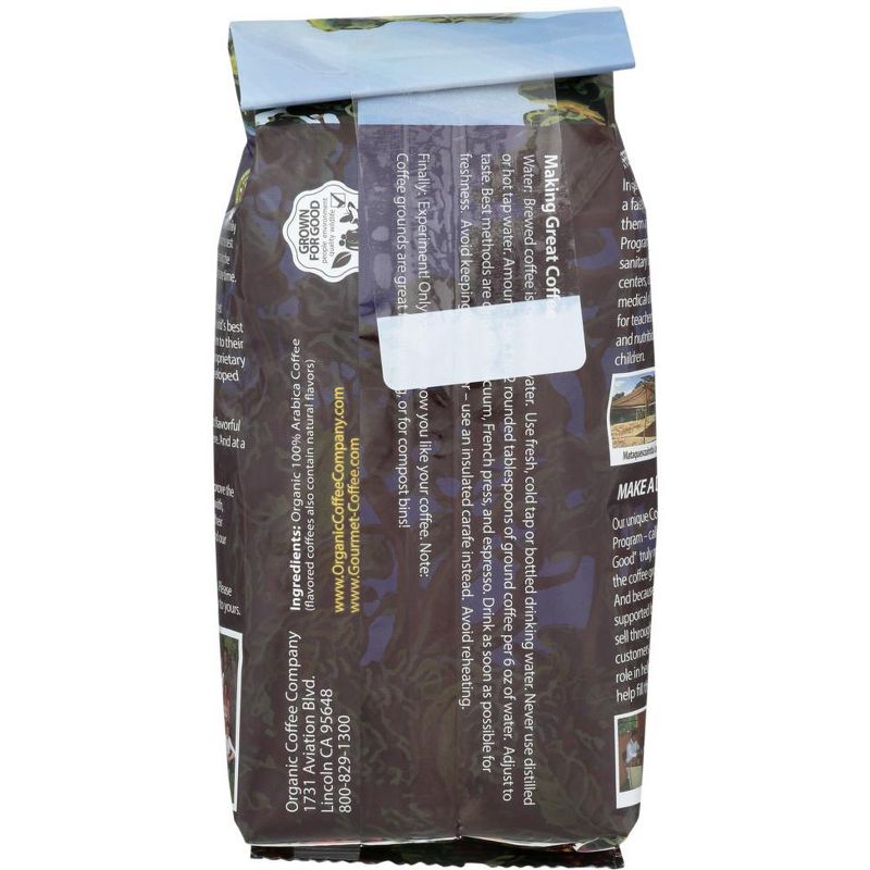 Organic Coffee Company Gorilla Decaf Ground Regular Roast - Case of 6/12 oz Bags, 3 of 7