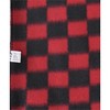 Women's Dark Red And Black Check Fleece Plaid 3-Piece gloves scarf Hat Winter Set - image 3 of 4