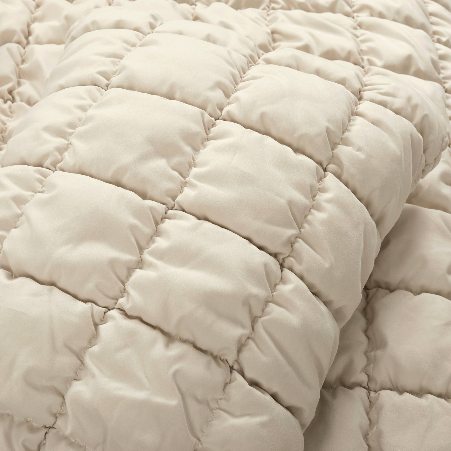 Постельное бельё Lush Decor Full/Queen 3pc Puff Comforter Set Neutral: Polyester Bedding Set, Lightweight, Teen Bedding, Oeko-Tex Certified — фото 5