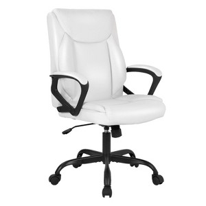 BestMassage Office Chair Computer Chair with Breathable PU Leather - 1 of 4