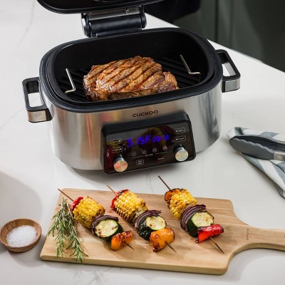 CUCKOO 6-Quart Stainless Steel Countertop Air Grill and Fryer