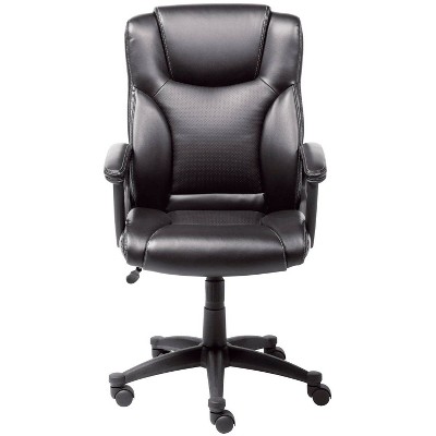 Executive Chair Black Leather - Serta