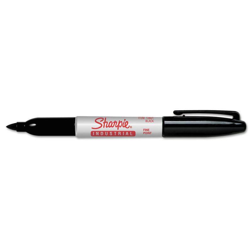 Sharpie Industrial Permanent Markers Fine Tip Black Dozen (13601A), 2 of 5