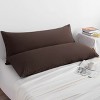 2 Pack Brushed Microfiber Body Pillowcases, Super Soft Body Pillow Cover with Envelope Closure - NTBAY - 3 of 4