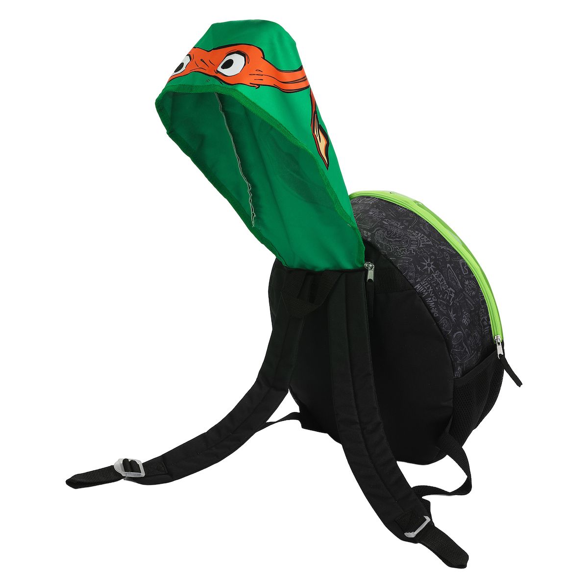 Teenage Mutant Ninja Turtles Hard Shell Youth 16 Backpack With Character Hood - thumbnail 3