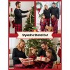PATPAT Christmas Family Pajama Set: Christmas Plaid Print Pajamas with Matching Plaid Socks - 2 of 4
