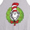 Men's The Cat in the Hat Cat Wreath Graphic Tank Top - Athletic Heather - Medium - 2 of 3