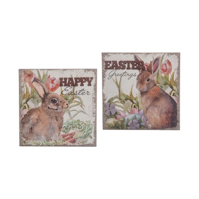 C&F Home Easter Rabbit Wall Box A/2