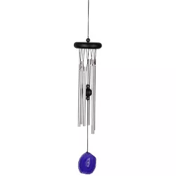 Woodstock Chimes Signature Collection, Woodstock Agate Chime, Purple 18'' Wind Chime WAGU