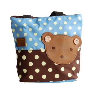 Slickblue Cute Bear Hand-Appliqued Tote Bag for Kids —Multi Color & Sizes, Shoulder Strap, Interior Pocket - 1 of 3
