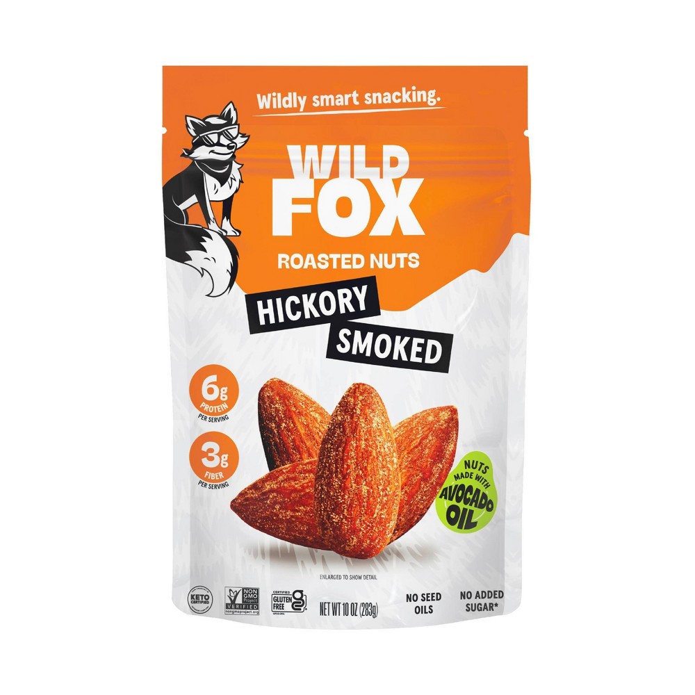 Wild Fox Roasted Hickory Smoked Almonds - 10oz