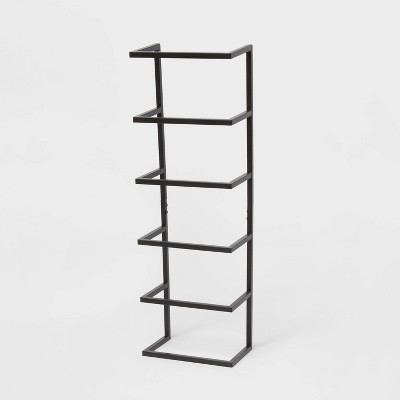 mDesign Metal Wire 3-Tier Hanging Shelf for Bathroom Storage - Black