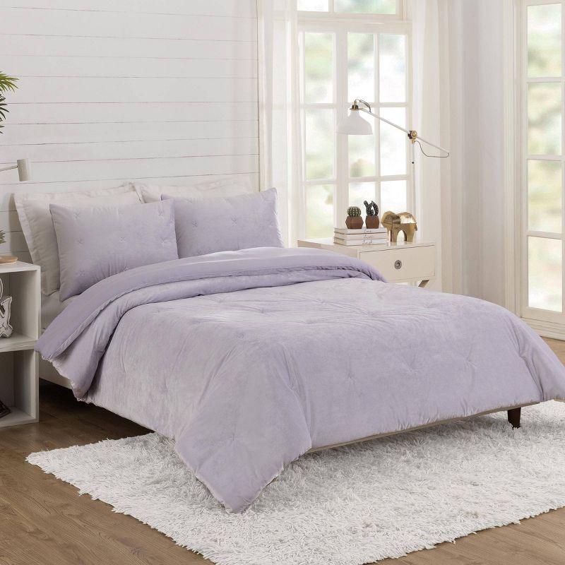 Teen Luxe Velvet Comforter Set Light Purple - Makers Collective, 3 of 8