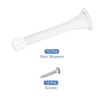 Unique Bargains Spring Steel Thickened Rubber Head Anti-Rust Plating Flexible Door Stop 12 Pcs - 3 of 4