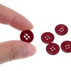 Unique Bargains Resin Snap Fastener Round Flat 4-Hole Sewing Buttons 10 Pcs - 4 of 4