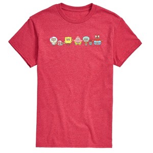 Men's - Spongebob Squarepants - Adorabob Lineup Full Color Short Sleeve Graphic T-Shirt - 1 of 4