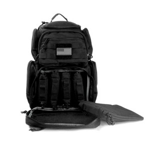 K-Cliffs Heavy Duty Range Backpack Rucksack Multi-Functional Pouches with Molle Strap System Black - 1 of 4