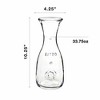 Bormioli Rocco Misura PZ Carafe, 33.75 oz - Embossed Marking, Wide Mouth & Lipped Rim for Easy Pouring - Thick Durable Glass, Dishwasher Safe - 3 of 4