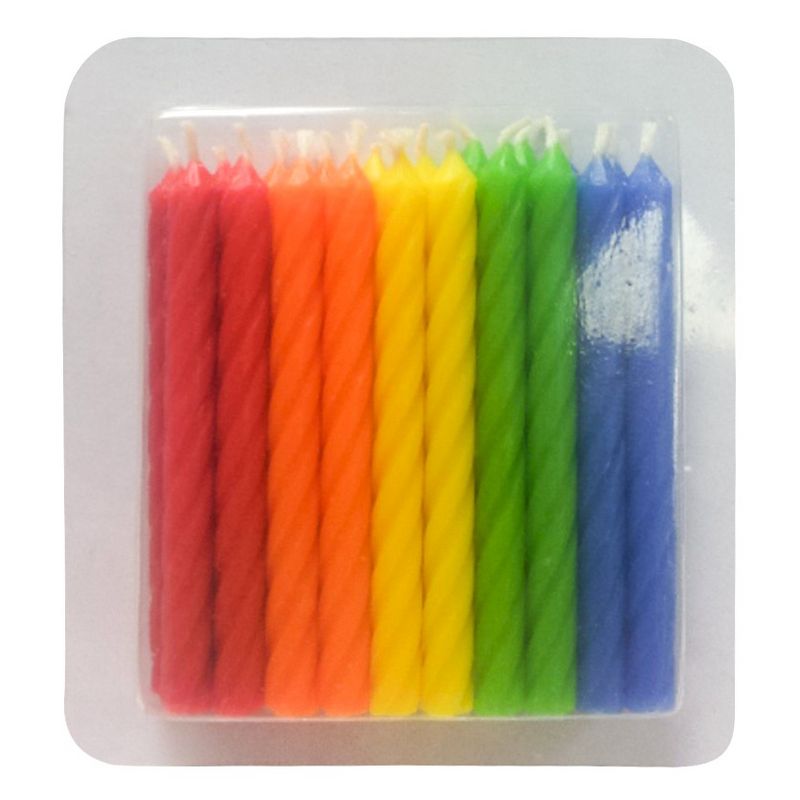 20ct Classic Colors Birthday Candles - Spritz&#8482;, 1 of 5