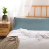 PiccoCasa 100% Long Staple Combed Cotton Zipper Long Pillowcases 1 Pc - 4 of 4