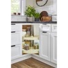 Rev-A-Shelf LD-2942-28-15-1 Polymer Pie Cut 2 Shelf Lazy Susans Base Corner Kitchen Cabinet Storage Organizer with Telescoping Shaft - 2 of 4