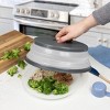 Tovolo 3pk Silicone Collapsible Microwave Food Cover Charcoal - 4 of 4