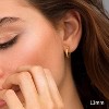 14K Real Gold Plated Hoop Earrings - 925 Sterling Silver Posts, Hypoallergenic & Nickel Free Lightweight Hoops (13-60mm) - 2 of 4