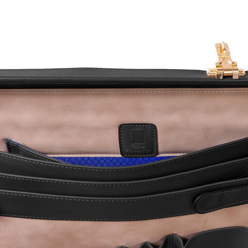 McKlein Harper Leather Expandable Attache Briefcase, 6 of 9
