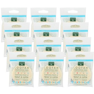 Earth Therapeutics Loofah Complexion Pads - Case of 12/3 ct - 1 of 4