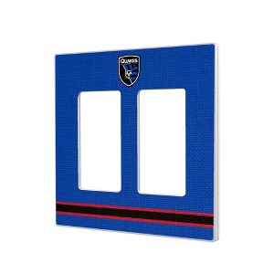 MLS Western Conference Teams Stripe Hidden-Screw Light Switch Plate for Double Rocker - 1 of 4