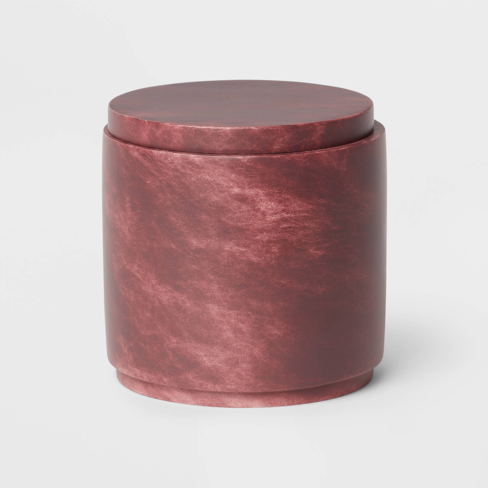 Luxe Faux Marble Bath Canister Wine - Threshold™
