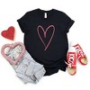 Simply Sage Market Women's Hand Drawn Heart Short Sleeve Graphic Tee - 3 of 4