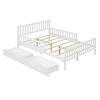 Wood Platform Bed with Guardrails and 2 Storage Drawers for Kids or Guest Room, No Box Spring Needed-Cuddlewood - 3 of 4