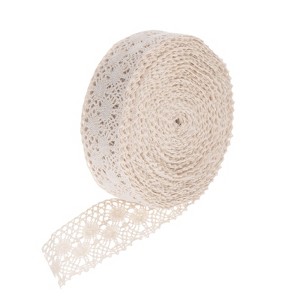 Unique Bargains Hollow Clothes Wedding Decoration Gift Wrap Cotton Lace Ribbon - 1 of 4