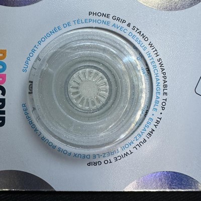 Popsockets Popgrip Cell Phone Grip & Stand - Clear Silver Glitter