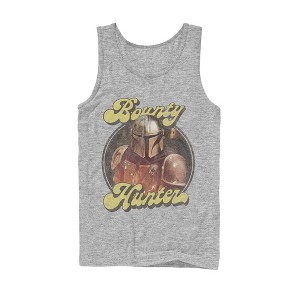 Men's Star Wars The Mandalorian Retro Bounty Hunter Tank Top - 1 of 4