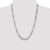 Black Bow Jewelry Mens 6.5mm Sterling Silver Solid Figaro Anchor Chain Necklace - 2 of 4