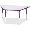Jonti-Craft Berries Elementary Height Prism Edge Trapezoid Table (24 x 48) in Purple - 2 of 2