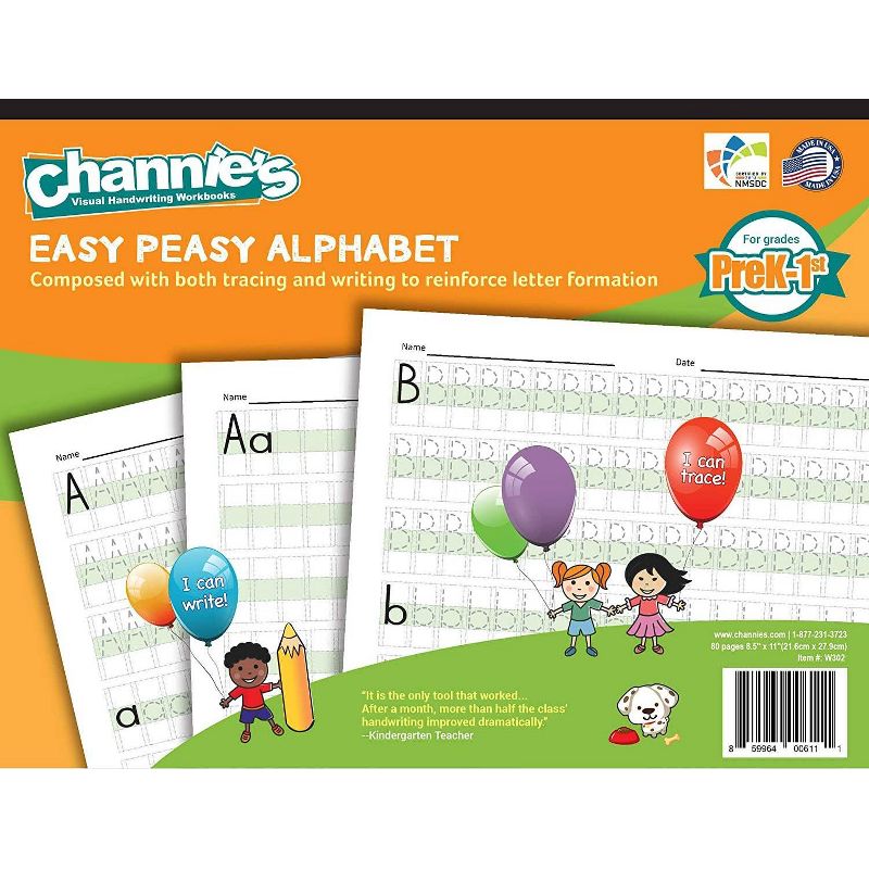 Channie&#39;s 3pk Beginner&#39;s Alphabet and Handwriting Workbooks, 4 of 11