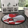 Masada Rugs Sophia Collection Area Rug with Hand Sculpted Abstract Geometric Pattern - 3 of 4