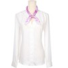 INSPIRE CHIC Women's Bowknot Printed Blended Cotton Small Square Gauze Scarves 1Pc - 2 of 4