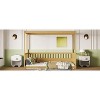 NicBex Twin/Full Size Canopy Floor Beds with Guardrails,Wooden Canopy Toddler Bed,Floor Bed Frame for Girls,Boys,Safe&Formaldehyde-free - 4 of 4