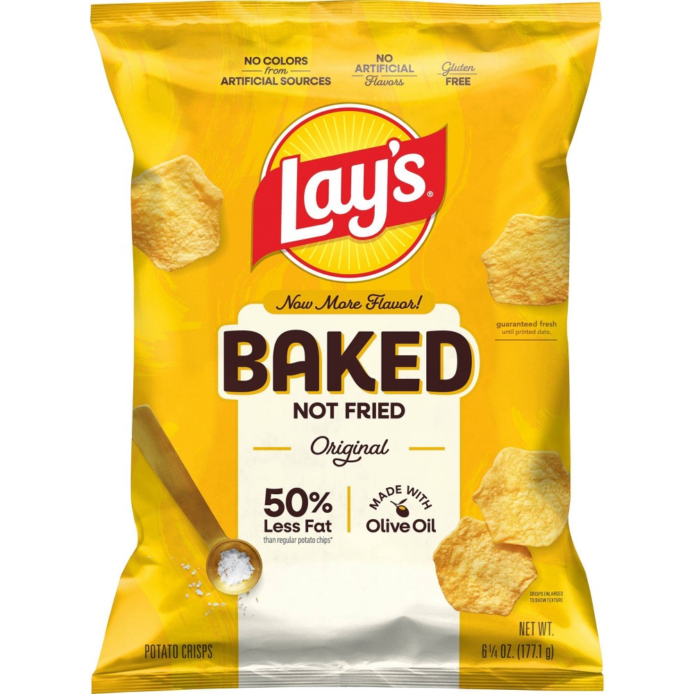 UPC 028400183826 - Lay's Oven Baked Original Potato Chips - 6.25oz